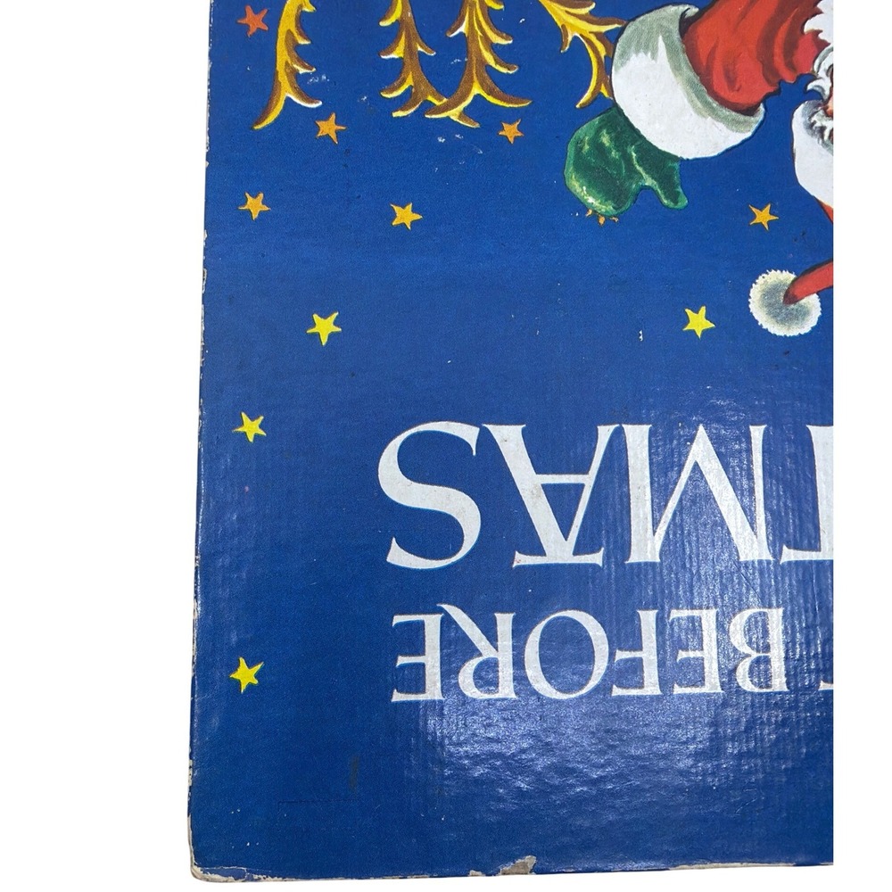 Golden Books The Night Before‎ Christmas Kids OS Blue Fair Vintage 1978 Printing - Picture 9 of 16